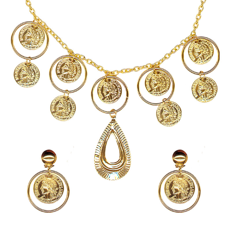 Cigánsky náhrdelník a náušnice